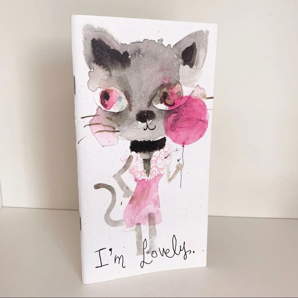 NWOT Vintage Lovely kitty notebook